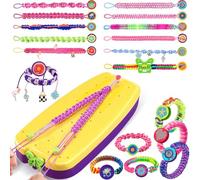 Ophy Kit Bracelet Fille，Kit d'artisanat de Bracelet d'amitié pour Filles DIY Kit Créatif Enfant jouets d'art et d'artisanat pour filles de 6 7 8 9 10 11 12 ans Cadeau de Anniversaire