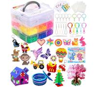 Ophy Kit de perles fusibles | 15 000 perles de 5 mm en 20 couleurs, 16 motifs, 6 panneaux perforés, 2 pinces, 5 papiers à repasser, pour garçons et filles