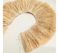 OPica Glands en Paille de Raphia Naturel, Ornement en Jute Lafite, Garniture à Franges pour Meubles, Guirlande de Mariage, décoration Murale de Fond de Maison