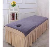 OPica Serviette de Bain Douce en Fiber 80x180cm, lit avec Drap de Massage à Trous