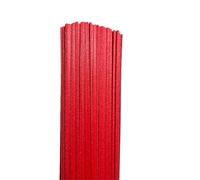 OPIGJUFD bâtonnets pour diffuseur Lot de 50 bâtonnets Rechange for diffuseur d'aromathérapie, en Fibre Forme Triangulaire, 22 cm x 3 mm, for Huile parfumée d'intérieur pour huiles essentielles(Red)