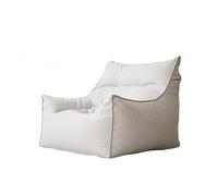 OPIGJUFD Bean Bag Cover Housse de Pouf King Big en Coton et Lin for canapé Simple, sans Rembourrage, siège Sol Confortable for Adultes Jardin(Beige)