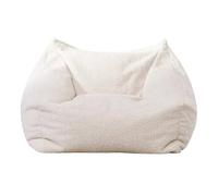 OPIGJUFD Bean Bag Cover Housse de Pouf Plus Big sans Remplissage for Adulte Jardin(Pouf-White)