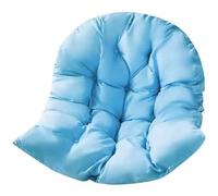 OPIGJUFD Coussin De Fauteuil Suspendu Hamac Rond Suspendu en Forme d'œuf, Coussin de siège pivotant, nid épais, Dossier for Patio intérieur et extérieur Jardin(Purple)