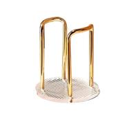 OPIGJUFD Distributeur Gobelet Cup Storage Holder Water Tea Cups Dispenser Rack Shelf With Longer Stick Mug Display Stand Home Organizer Stockage(Single gold)