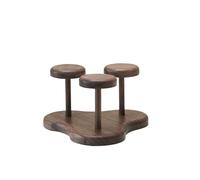 OPIGJUFD Distributeur Gobelet Solid Walnut Cup Dispenser Vertical Paper Coffee Holder Kitchen Countertop Organizer Modern Storage Rack Stockage(Three cup holder)