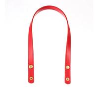 OPIGJUFD Kit Sac A Main A Faire Soi Meme Ceinture de Sac détachable en Cuir PU, Sangle de poignée de Sac, Accessoires de Bricolage, Couleur Unie, Sangle de Bouton de Remplacement de Bagages(Red)