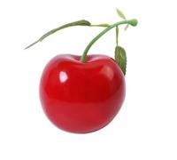 OPIGJUFD Légumes Artificiels Lot de 5 Fausses Cerises artificielles, modèle de Simulation de Cerise, Ornement Artisanal, Accessoires de décoration for la Maison, fête de Mariage(10.5cm Red Cherry)