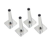 OPIGJUFD Pieds de Meubles Pieds d'ameublement, 4 pièces for canapé, Armoire, Table, Chaise, Meubles Coniques chromés, Pieds en métal 15/20/25CM(Bright Gold)