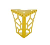 OPIGJUFD Pieds de Meubles Pieds de Meubles en métal ajourés 1.2mm, 4 pièces, Supports d'armoire Or/Noir/Argent, Remplacement des Pieds(Gold 80mm)