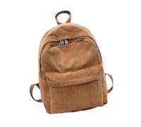 OPIGJUFD Sac A Dos Sac à dos d'école tendance en velours côtelé for femmes, couleur unie, idéal for les voyages et adolescentes Sortir(Khaki)