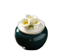 OPIGJUFD Urne pour Animal de Compagnie Urne Florale for Animaux de Compagnie, Chiens, Chats, Oiseaux, Petits, Pot Conservation scellé, Fournitures commémoratives pour Mémoire(Dark Green)