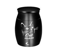 OPIGJUFD Urne pour Animal de Compagnie Urne funéraire de Grande Taille for Cendres d'animaux Compagnie, Chien, Chat, Oiseau, Souris, Cercueil Souvenir, Columbarium, Animal pour Mémoire(Black)