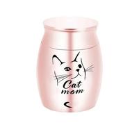 OPIGJUFD Urne pour Animal de Compagnie Urne funéraire de Grande Taille for Cendres d'animaux Compagnie, Chien, Chat, Oiseau, Souris, Cercueil Souvenir, Columbarium, Animal pour Mémoire(Rose Gold)