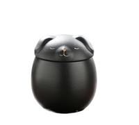 OPIGJUFD Urne pour Animal de Compagnie Urnes for Animaux de Compagnie, Stockage des Cendres Chat et Chien, Bocal scellé en céramique, mémoriaux for pour Mémoire(Dog Black)
