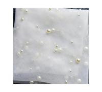 OPIGJUFD voile mariée Voiles de mariée avec peigne perlé Perles Voile mariage Cathédrale Pour un mariage(Ivory,300cm)