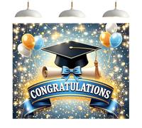 Opilroyn Bannière de de remise des diplômes, félicitations Bannière Grad, Cérémonie Diplômé Photographie Contexte Prop, Photo Booth Party Favor, bannière de félicitations pour le couloir de