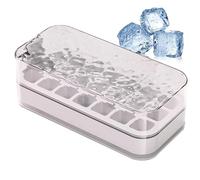 Opilroyn Boîtes à glaçons pour moule à glaçons, plateaux de glaçons en silicone | Appuyez sur le type Ice Cubes Bin Scoop Trays | Blocs de congélation à libération facile gadget de cuisine congélateur