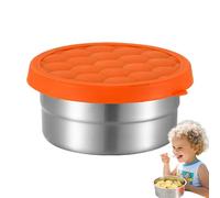 Opilroyn Boîtes à goûter pour tout-petit,Acier inoxydable facile à ouvrir - Petits récipients à collation - Pour camping pique-nique en plein air randonnée voyage travail bureaux longs trajets