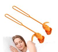 Opilroyn Bouchons d'oreille en silicone pour la natation, bouchons d'oreille étanches Réduction du bruit | Bouchons d'oreille d'eau réutilisables avec cordon, poupées dormantes, accessoires de