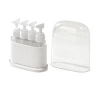 Opilroyn Bouteilles de rechargeables - 4 pièces ABS PC anti-fuite | Spray Top Scale Label Portable Shampooing Lotion Parfum Après-shampoing | Lavage de douche, vacances, voyage en avion