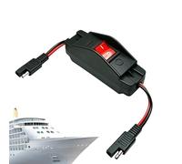 Opilroyn Bouton imperméable marche/arrêt pour extérieur - Interrupteur à bascule avec et indicateur lumineux, bouton de câble ON/OFF | Pour pièce de rechange intérieure automobile marine