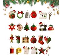Opilroyn Calendrier de compte à rebours de Noël | Accessoires de en acrylique 2D, compte à rebours de 24 jours pour Noël | Pour vacances, anniversaire, fête, entreprise, boutiques d'entrée