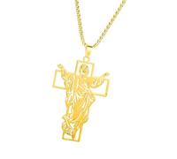 Opilroyn Collier à breloques pour hommes, bijoux pour hommes - Bijoux en chaîne en acier inoxydable - Collier au design squeletté Collier de charme vintage pour la famille, les amis, les collègues