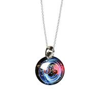 Opilroyn Collier avec pendentif planète pour femme | Bijou étoile de l'univers pour la Saint-Valentin, son anniversaire, l'amant de l'espace, meilleures amies, filles, épouse, maman, femme, unisexe