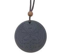 Opilroyn Collier Rock - Pendentif Volcanique Volant, Collier Énergie Pierre Volcanique | Pendentif Pierre de Lave Naturelle pour Hommes et Femmes, Design Volant pour Méditation, Bien-être et