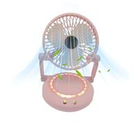 Opilroyn Cool Gadgets Petit ventilateur de bureau portable rechargeable et oscillant pour, femmes, bureau, appartement, chambre à coucher, camping, voyage