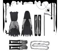 Opilroyn Costumes d'Halloween pour, tenues de costumade effrayantes pour jeux de rôle, festival, fête, vacances, bal masqué pour, garçons et filles