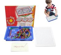 Opilroyn Craft Art Board String Kit, Kit de métier à, métallique éducative avec Cordes colorées - Kits de projets de Kits de Dessin pour pour Anniversaire Noël Halloween