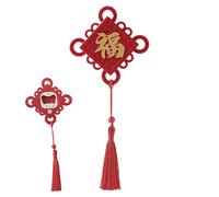Opilroyn Décoration magnétique pour réfrigérateur, aimants chinois rouges pour réfrigérateur - Ouvre-bière magnétique fantaisie coller au réfrigérateur - Good Luck Home Decor Frigo Autocollant