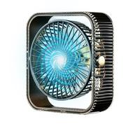 Opilroyn Desktop Fan Light Up Heat Relief Blower Device Portable