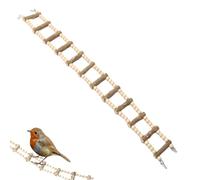 Opilroyn Échelle en bois pour perroquet, inséparables, pinsons, perchoir à mâcher, perchoir à mâcher, pour développer l'intelligence