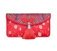 Opilroyn Enveloppes pour Le Nouvel an Chinois - Porte-Monnaie brodé Traditionnel | Enveloppe de Mariage avec Pompons | pour Adultes Seniors à la Maison, réunion de Famille