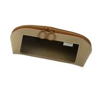 Opilroyn Étui de rangement pour crayons | Boîte de rangement transparente en cuir pour crayons | Sac de rangement spacieux avec fermeture éclair pour ciseaux règles gommes notes et fournitures