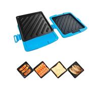 Opilroyn Grill à micro-ondes | Machine à sandwich de voyage | Préparateur à panini avec revêtement antiadhésif passe au lave-vaisselle pour les travailleurs occupés, les étudiants et la maison