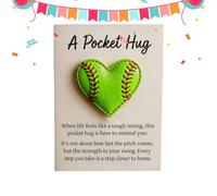 Opilroyn Hug de softball | Ornements sur le thème du sport avec cartes - Poche de baseball à collectionner - pour enfants, adultes, femmes, filles, amis, famille, collègues, enseignants