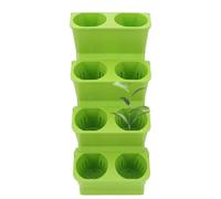 Opilroyn Jardinière de jardin verticale - Pot mural Support pour 4 pièces - Support de fleurs vertical en plusieurs parties Décoration d'intérieur pour salon couloir terrasse jardin entrée