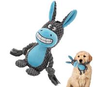 Opilroyn Jouet en peluche pour chien - Jouet couineur en forme d'animal résistant aux morsures, jouet interactif en peluche à mâcher pour chien pour l'entraînement comportemental