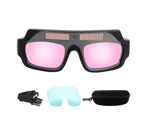 Opilroyn Lunettes de soudage anti-reflet antidérapantes avec bande pour la tête, lunettes de protection pour soudure, pour professionnels de chantier, ateliers, amateurs de mécaniciens