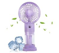 Opilroyn Mister Fan Portable | Ventilateur Personnel Pliable avec Brumisation | Ventilateur USB Rechargeable Pliable pour Maison Bureau Plage Gym Voyage Événements