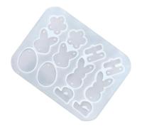 Opilroyn Moules à Résine pour Boucles d'oreilles - Gabarit DIY pour Activités de Pâques,Moule en Silicone pour Bijoux Motifs Papillon Fleur Lapin Œuf,pour Femmes Hommes Maison École Cadeau Familial