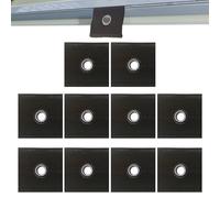 Opilroyn Oeillets de tuyauterie de rail de store, oeillet de rail de tuyauterie | Bandes de tuyauterie œillets pour installation facile du store, œillets à œillets, sangles de canalisation, garniture