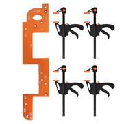 Opilroyn Outils auxiliaires pour rainures d'arc, outils de création de rainures d'arc - Guide de rainure en bois en métal Modèles de fentes pour le travail du bois | Détecteur de fente Poignée