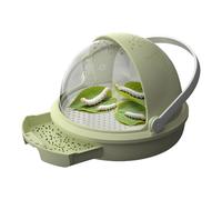 Opilroyn Petit Logement Pour Reptiles | Cage Alimentaire Respirante | Cabine d'observation de vers à Soie - Pour Animaux de Compagnie Araignées Scorpion Petits Animaux Projet Scientifique Salle de