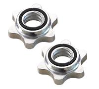 Opilroyn Pinces de poids pour barre d'haltère, serrure d'haltère - 1 paire de verrous de poids antidérapants pour haltères, remplacement des pinces à vis, butées de poids, pinces d'haltères en fonte