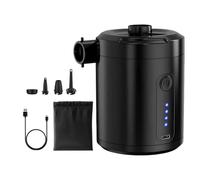 Opilroyn Pompe à Air pour Produits Gonflables - Gonflage Rapide Portable Et Déflecteur D'air Pour Flocons De Piscine | Pompe à Matelas Sans Fil avec Embouchures et Compresseur Silencieux pour Tentes